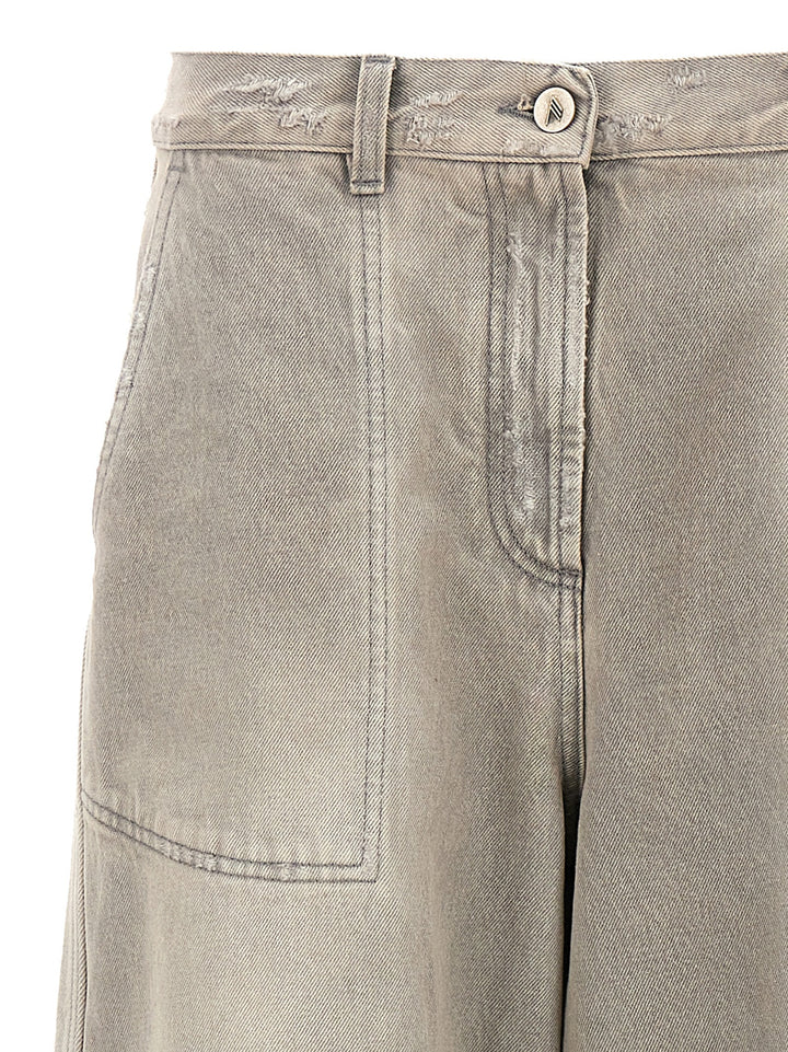 The Attico Used Effect Jeans - Grigio | 02a738d618bad0936af4ad9052888701a3d35e1f