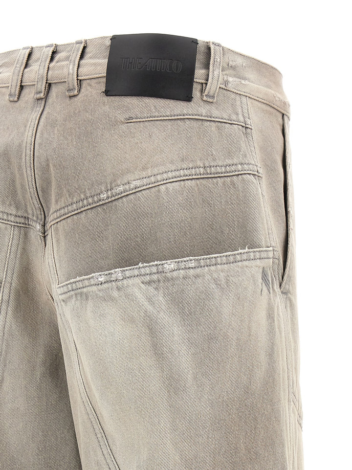 The Attico Used Effect Jeans - Grigio | 08df4c2ab078fe6bc74bee22169d250f8792a38e