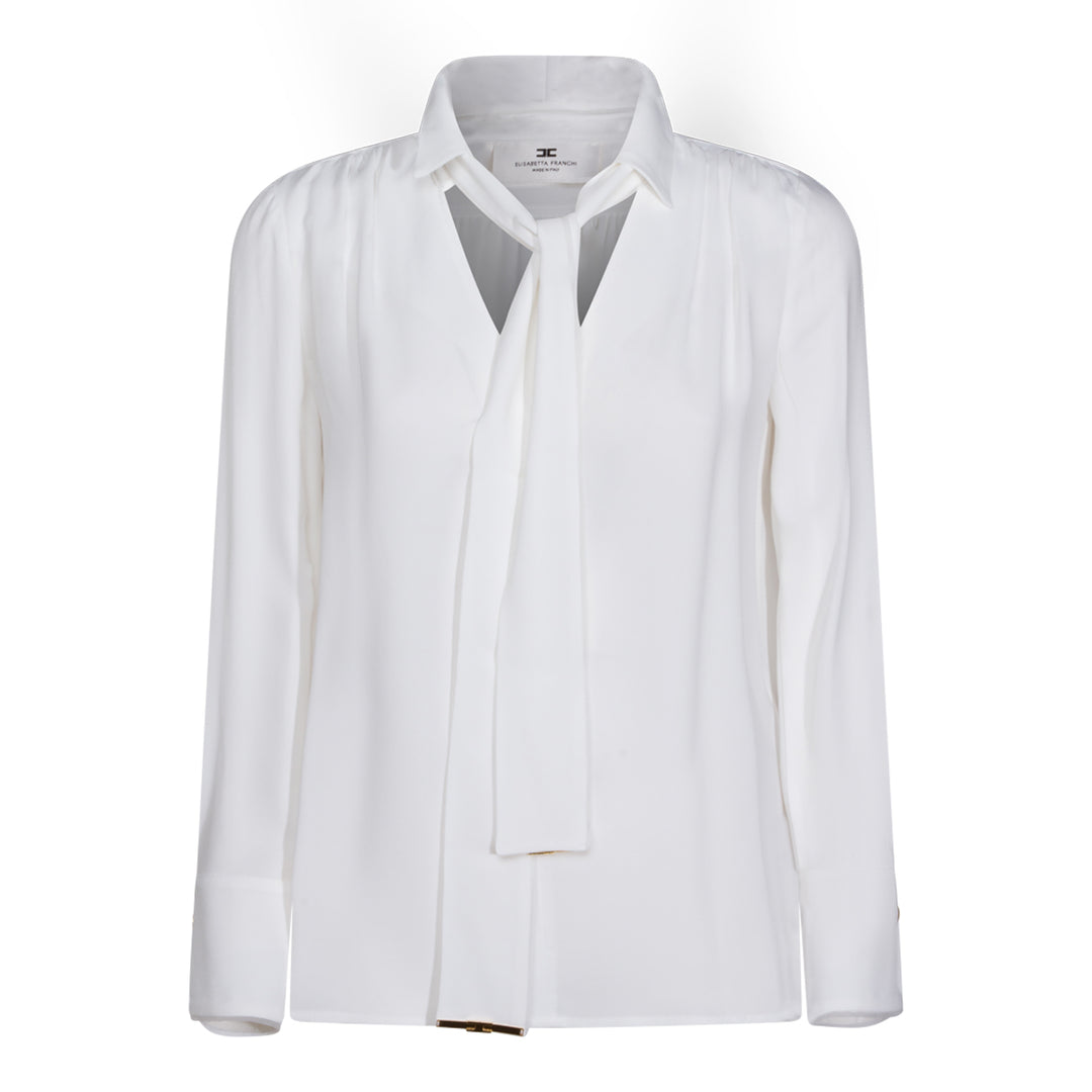 Elisabetta Franchi Shirts - AVORIO | d7d2611350b4ef700d047f40c87d9ad65e18b1f0