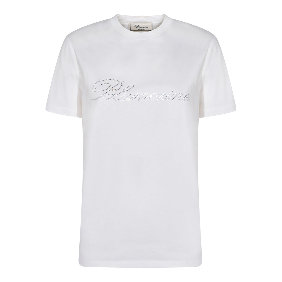 Blumarine T-shirts and Polos - NATURAL WHITE/CRYSTA | d7353cf5c7bc0da44cd4a421305d79fa2dc7c88d
