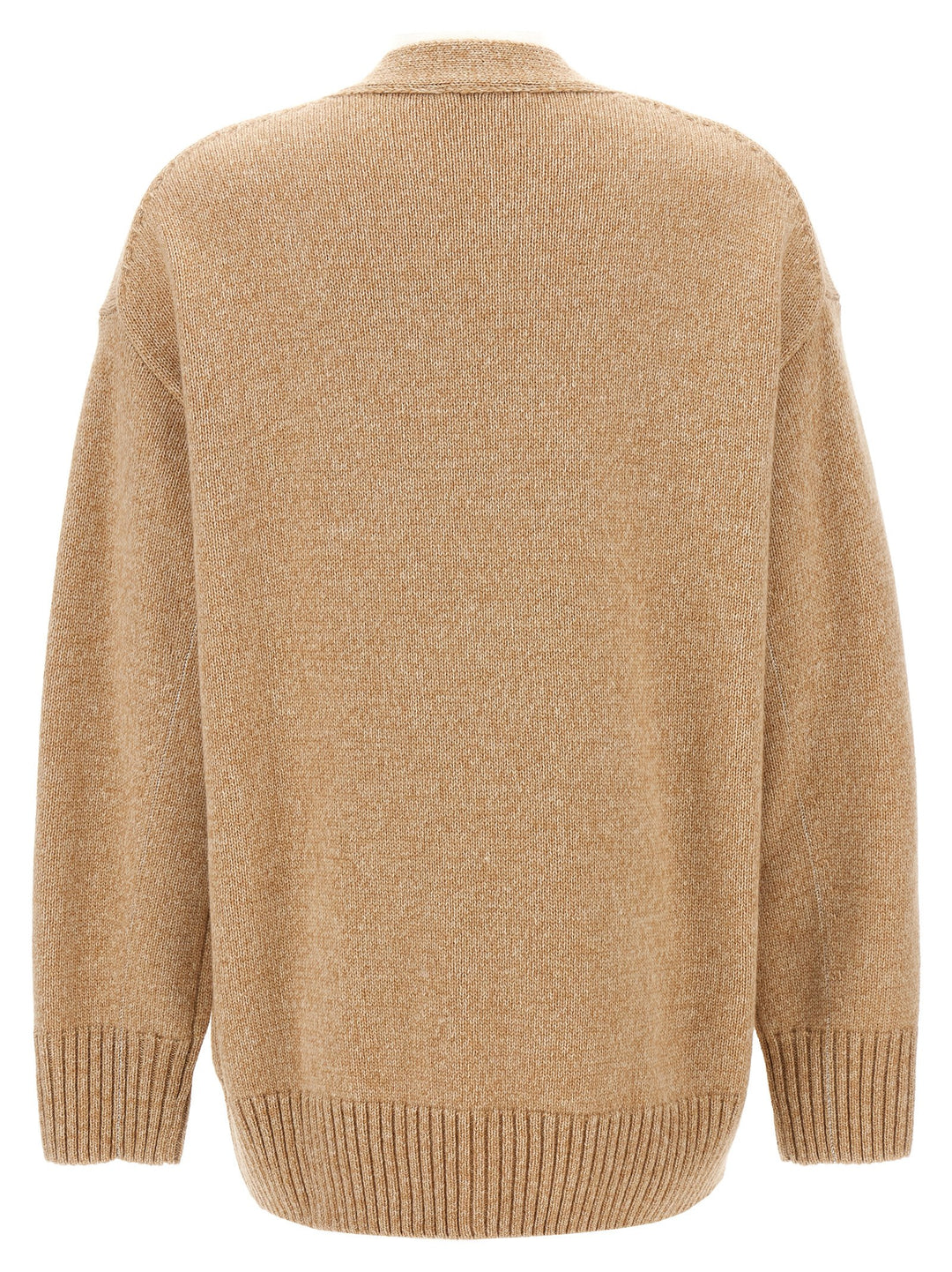 Paco Rabanne Logo Button Cardigan Maglioni - Beige | d0ba0d6c6c915eb404be5e59198a2d52b898f55c