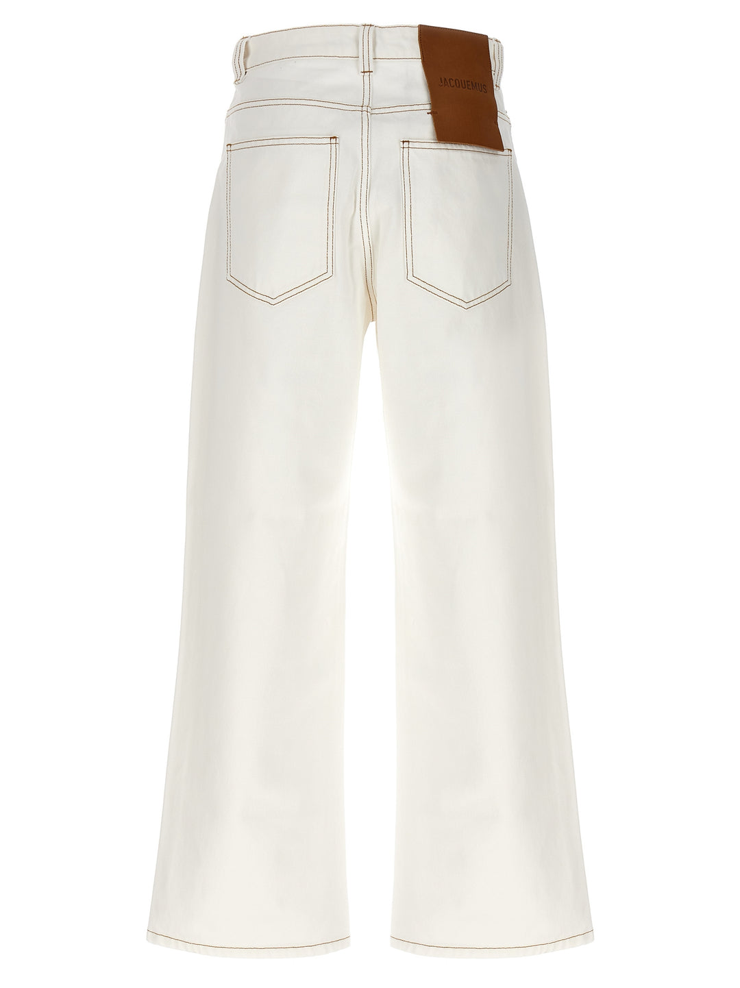 Le De-NîMes Large Jeans Bianco