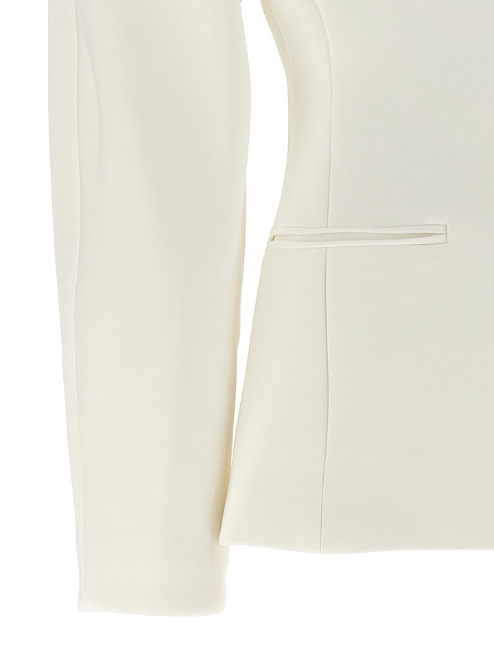 La Veste Ovalo Blazer And Suits Bianco