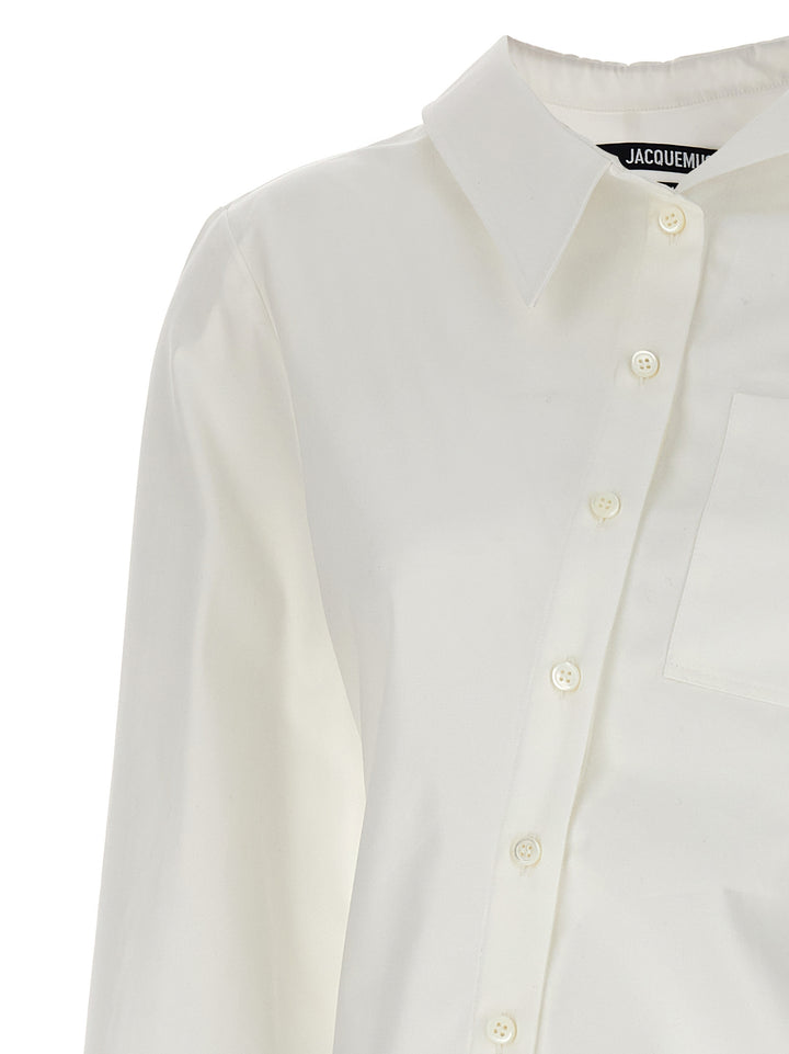 Jacquemus La Chemise Pablo Camicie - Bianco | 52a8297e11ed74b08fd852b03d9a1dfe56e45340