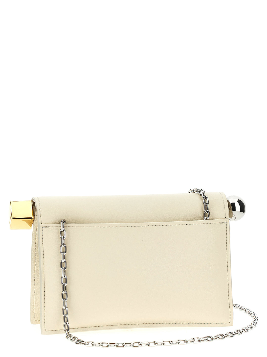 Jacquemus La Petite Pochette Rond Carré Clutch - Bianco | efc118e9540099c55bc8e440b80d11b0388c09d5