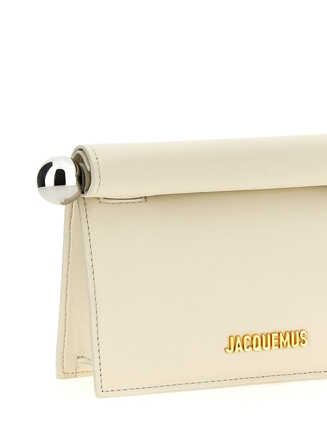 Jacquemus La Petite Pochette Rond Carré Clutch - Bianco | 55c404f7beef28a88922ea00b4643f25d1b89854