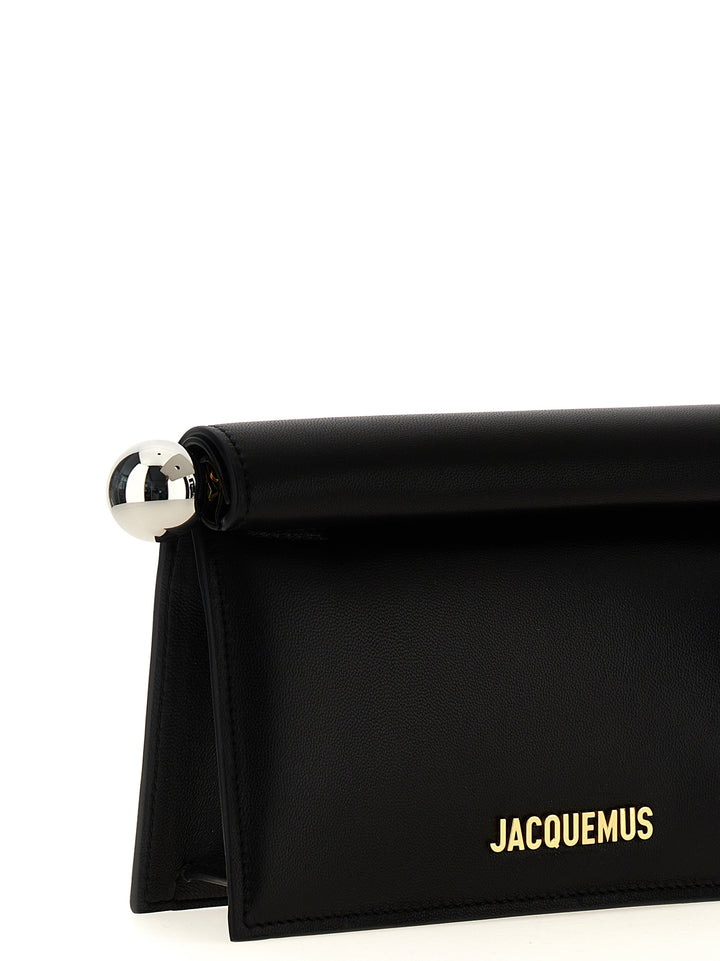 Jacquemus La Petite Pochette Rond Carré Clutch - Nero | 41945a21bad608c115d178b6b090b7c289dbda58