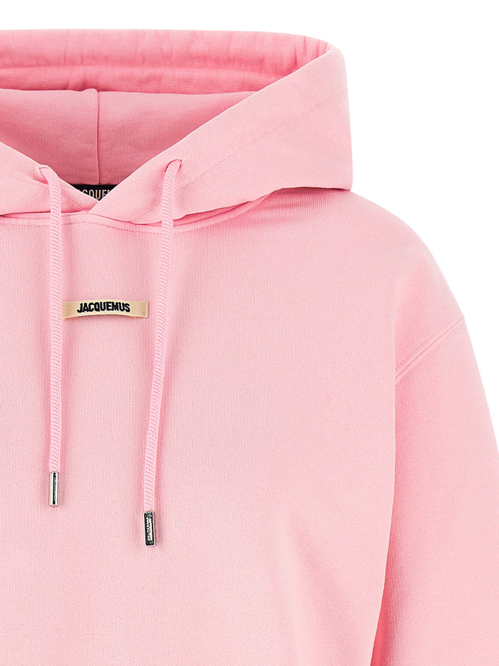 Jacquemus Le Hoodie Gros-Grain Felpe - Rosa | 51dc29a60f8480cbb9644c7a316982fd569c0d36