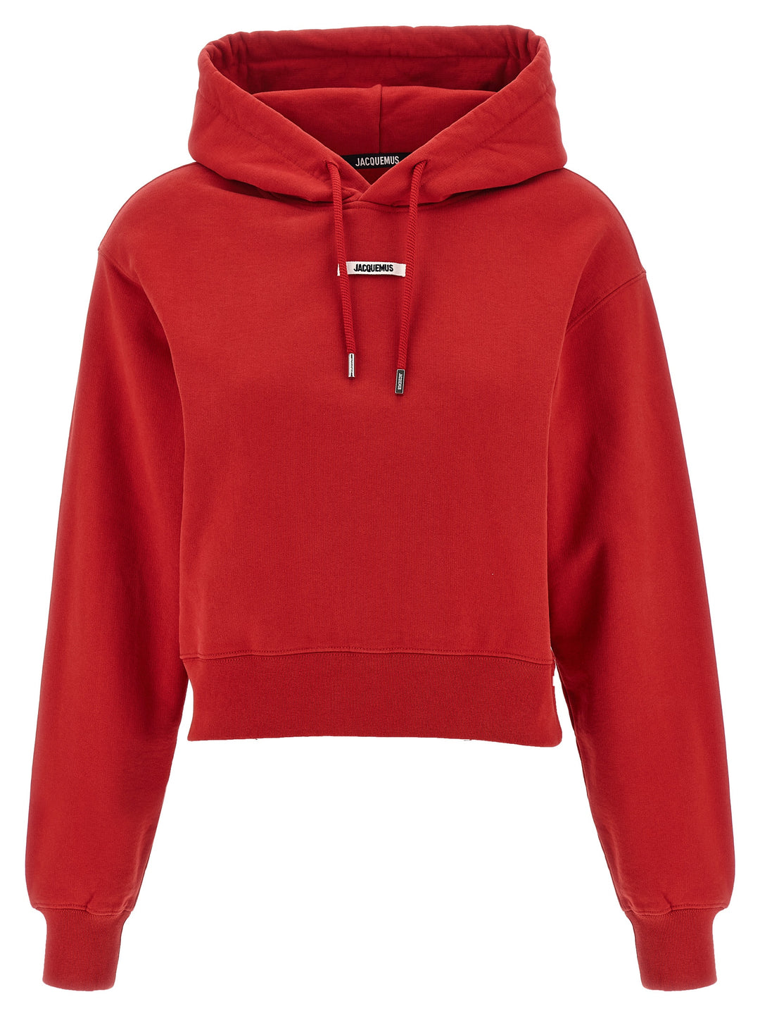 Jacquemus Le Hoodie Gros-Grain Felpe - Rosso | 07fcf424b6b481c794655d4d6c48ca0166a32c21