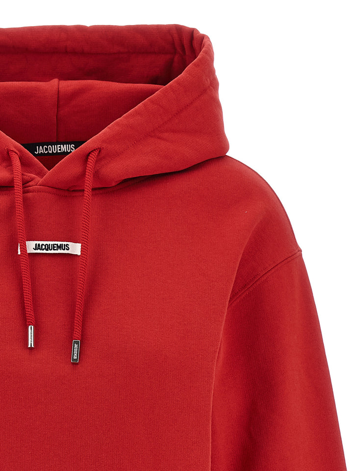 Jacquemus Le Hoodie Gros-Grain Felpe - Rosso | afcf270442466e71f2ad5c0936f1e5028249d130