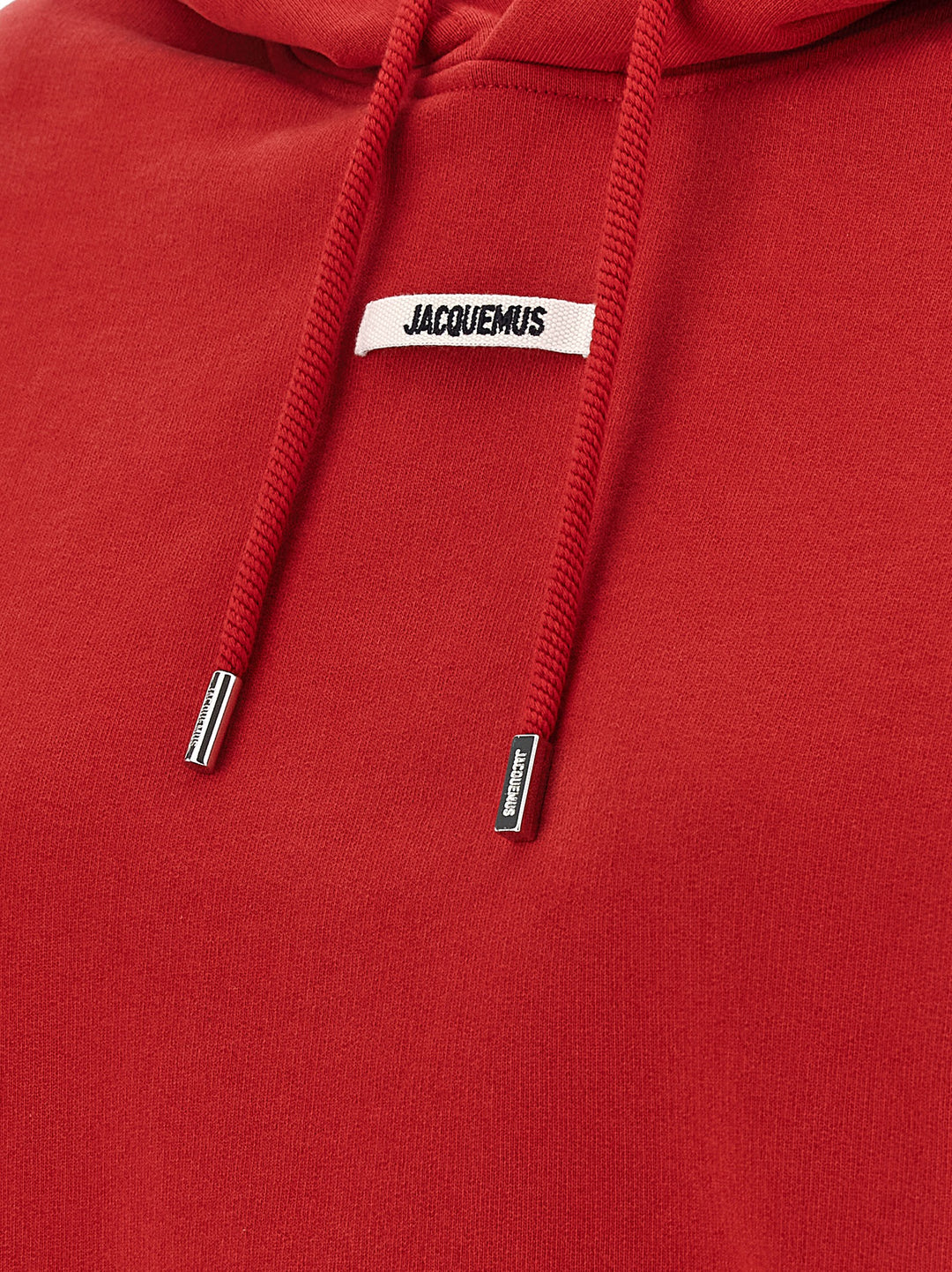 Jacquemus Le Hoodie Gros-Grain Felpe - Rosso | 9b4dc9ae5acb10a58388551e7096961fcaf08299