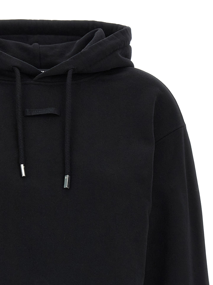 Jacquemus Le Hoodie Gros-Grain Felpe - Nero | 8295a86873dc425c9350f50b3bdfc5646bb5b688