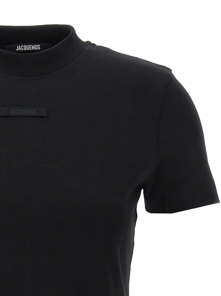 Jacquemus Le  Gros-Grain T shirt - Nero | 23d35d897871af6bc1294ea3d781df8990c06abf