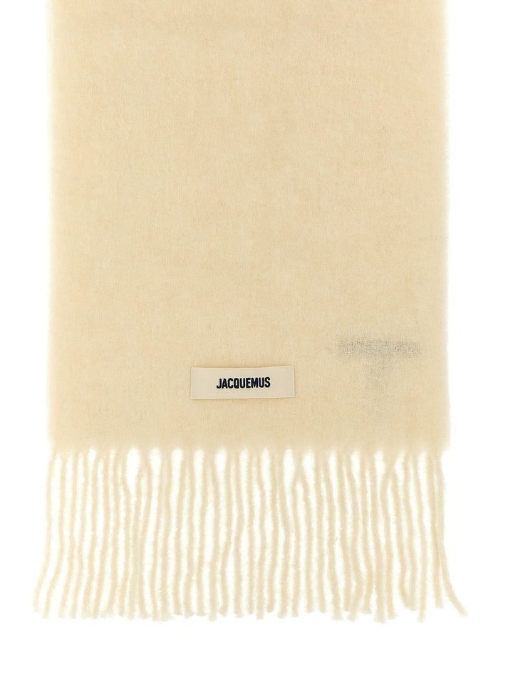 Jacquemus L Sciarpe - Bianco | a0e159d31e89ba61fa143d8b270f6db93ac70e6e