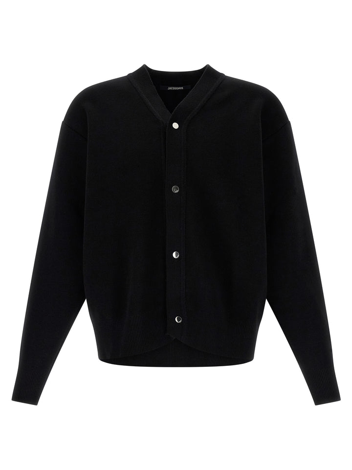 Jacquemus Le Cardigan Doppio Maglioni - Nero | 3b425ce639604605da1dec91f9f48656c4eff3f3