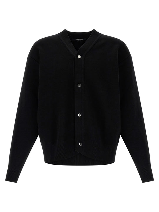 Le Cardigan Doppio Maglioni Nero