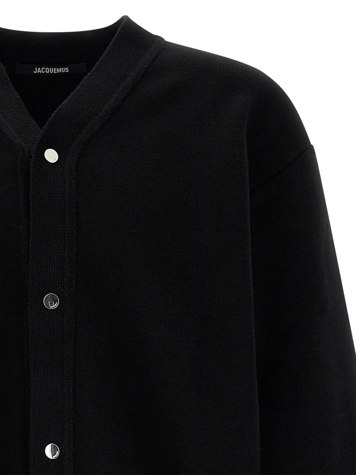 Jacquemus Le Cardigan Doppio Maglioni - Nero | 9aa2e216a33672c210af01a6dd46376670bdc995