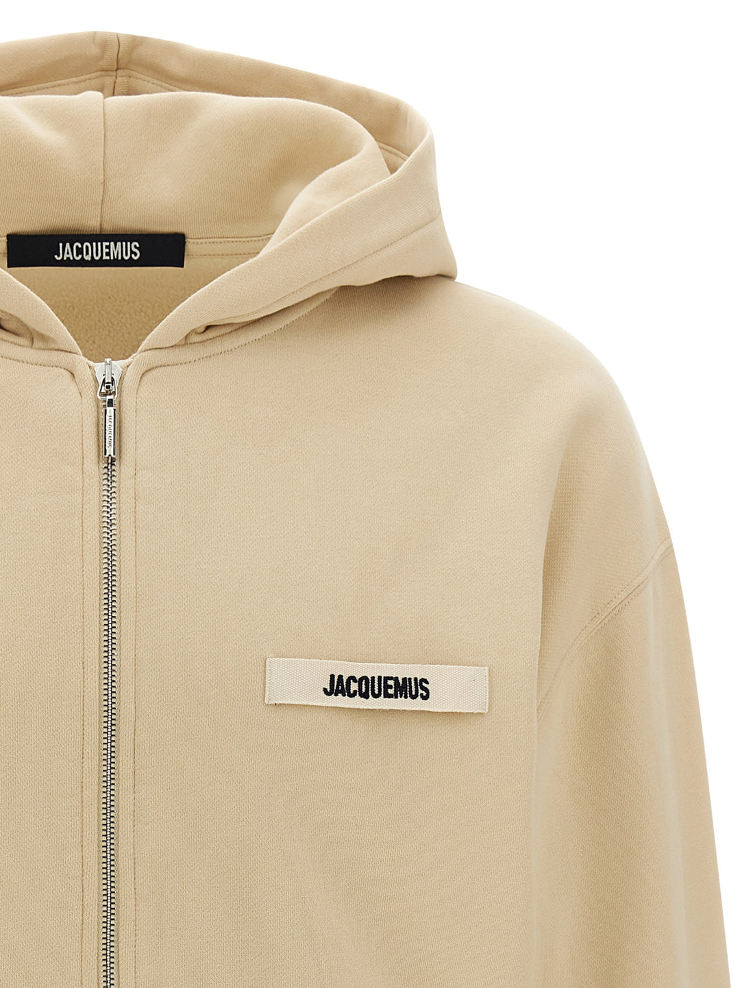 Jacquemus Le Hoodie Grip Gros Grain Felpe - Beige | 37f0389bc203a0281db8e91b2db7e23bc9710d17