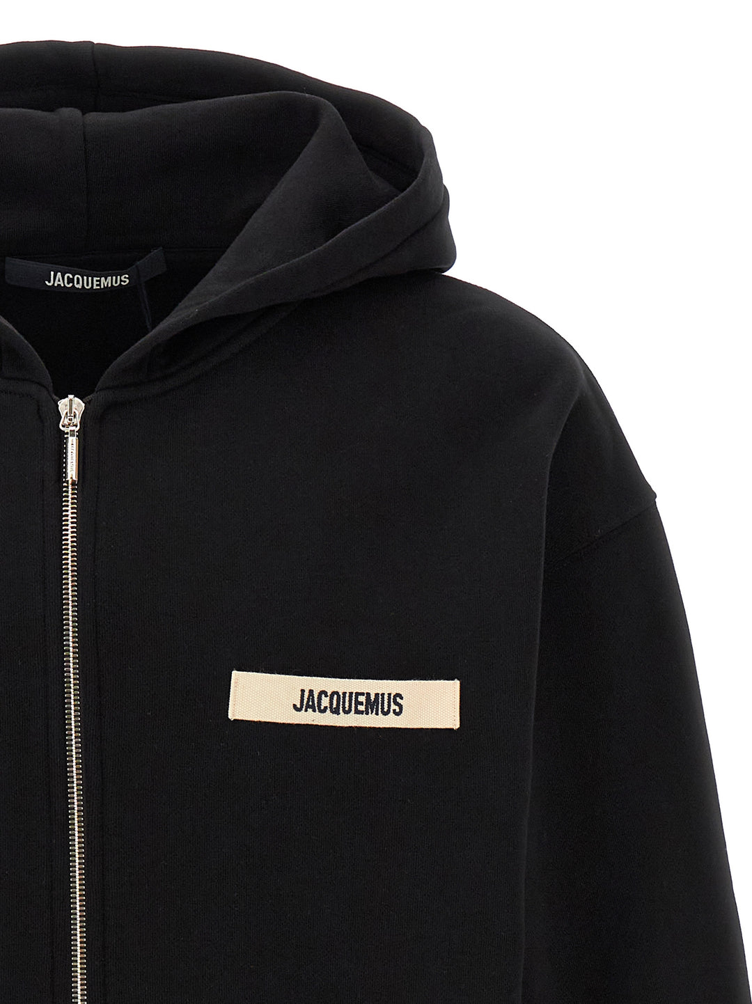 Jacquemus Le Hoodie Grip Gros Grain Felpe - Nero | 8db2669de49393d4dc5eaa9580efccbebe78758c