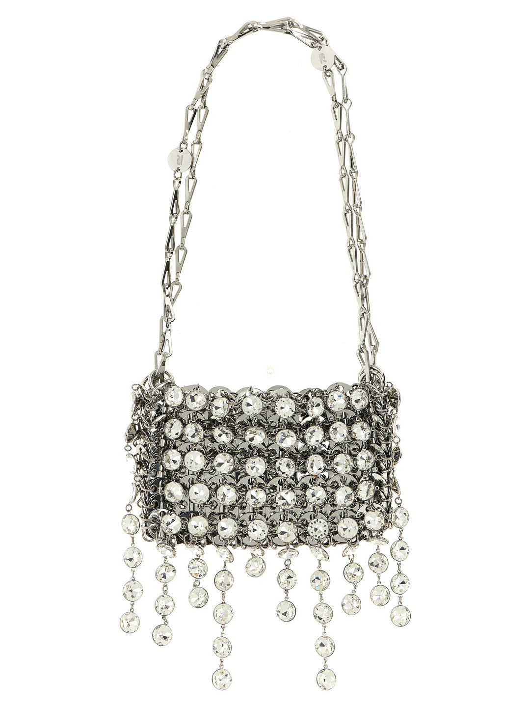 Paco Rabanne 1969 Strass Nano Borse a Spalla e Tracolla - Silver | 84f6857254b82865e04b7e0867b3ff87bdbae91e