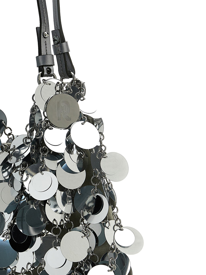 Paco Rabanne Silver Sparkle Discs Large Borse a Spalla e Tracolla - Silver | a19d8e9bec0b27ffaf4ebf45ae94ae03241f26e5