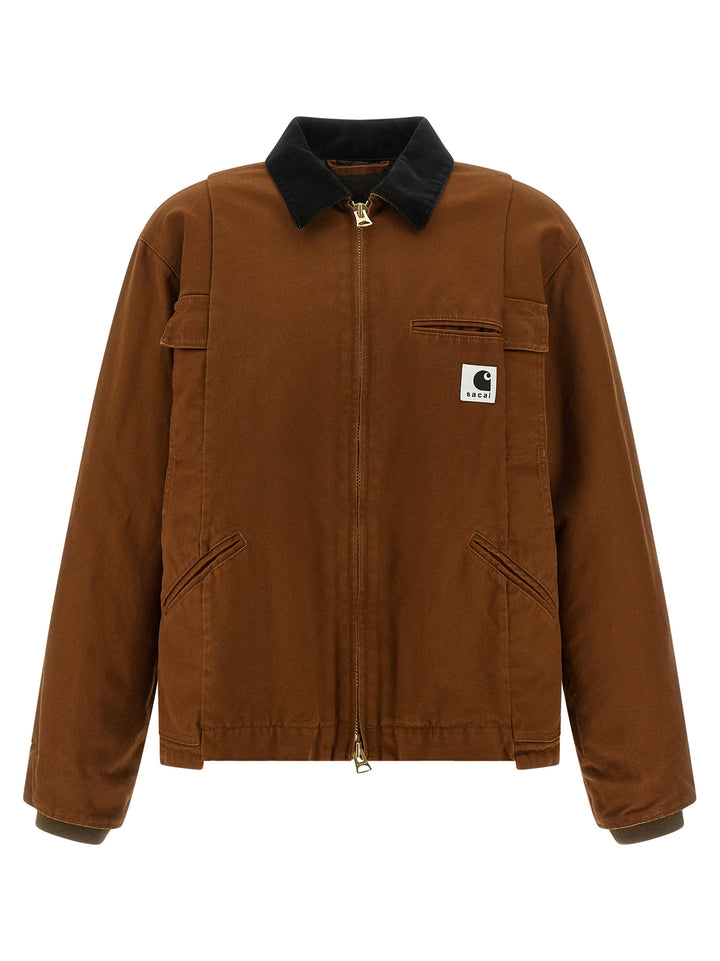 Sacai Sacai X Carhartt Wip Capsule Jacket Puffer Jackets - Marrone | 84bd5840a9857bb10fb112b8c1858bc024e5f4e0