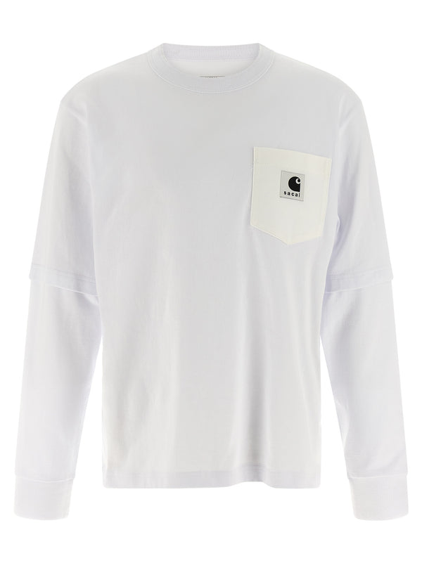 Capsule Sacai X Carhartt Wip T Shirt Bianco