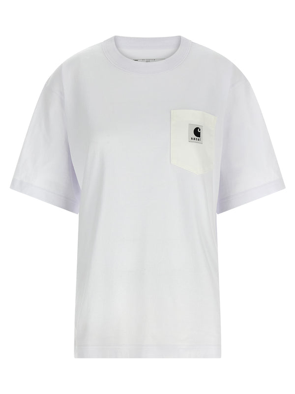 Capsule Sacai X Carhartt Wip T Shirt Bianco