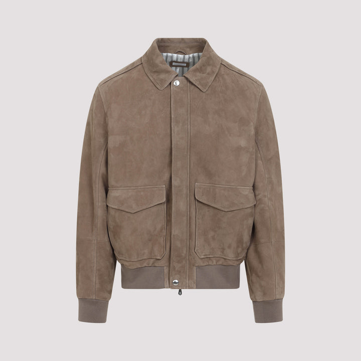 Brunello Cucinelli Bomber jackets - Nude & Neutrals | 8f448f64c53911a73873f792cd8bcb3d67260efb
