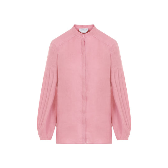 Pink Laetitia Linen Blouse