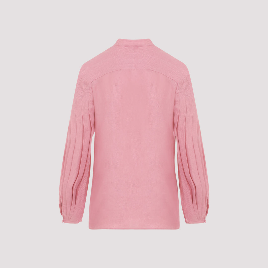 Gabriela Hearst Blouse - Pink & Purple | 005332b06497fd6ba787e90dba03490e2482954c