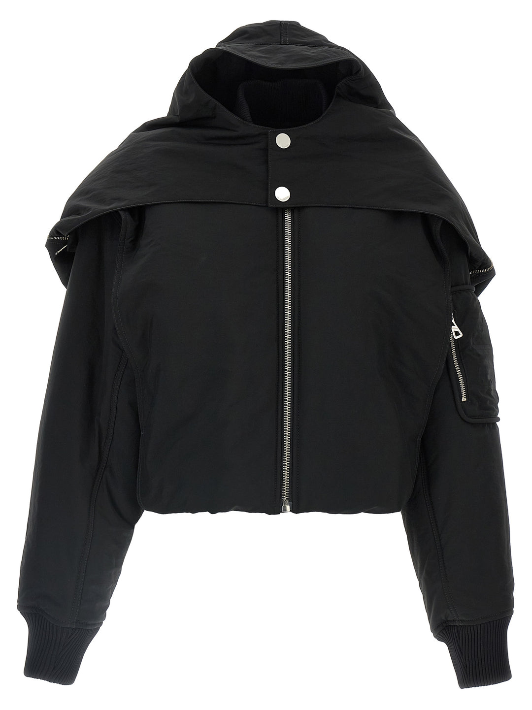 Jean Paul Gaultier The Hooded Bomber Puffer Jackets - Nero | 5c221f27162beec95df509c05224c578ae7aadc7