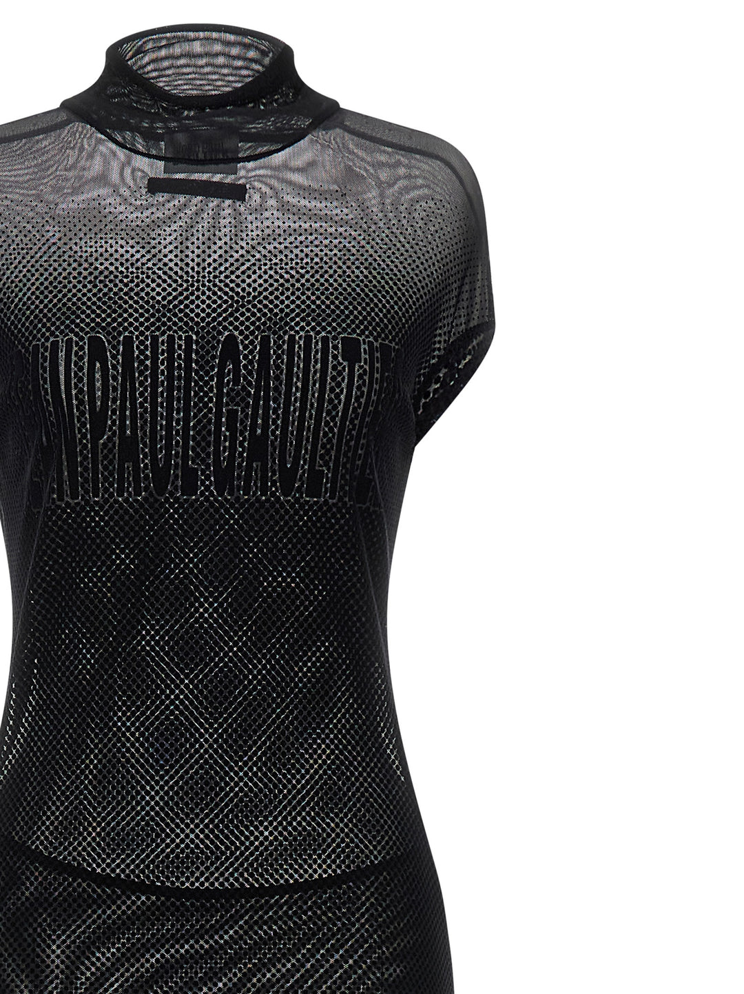 Jean Paul Gaultier Flocked Dress Abiti - Nero | 31f315b53b44af8b2ed9ea6d66895bc84ace7432