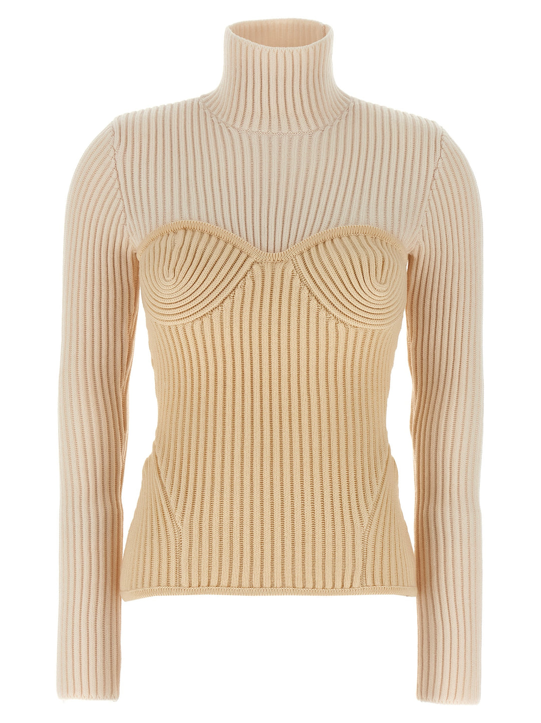 Jean Paul Gaultier Corset Sweater Maglioni - Beige | ed8d400e9ae454639410a533b7675abeddcb63c2