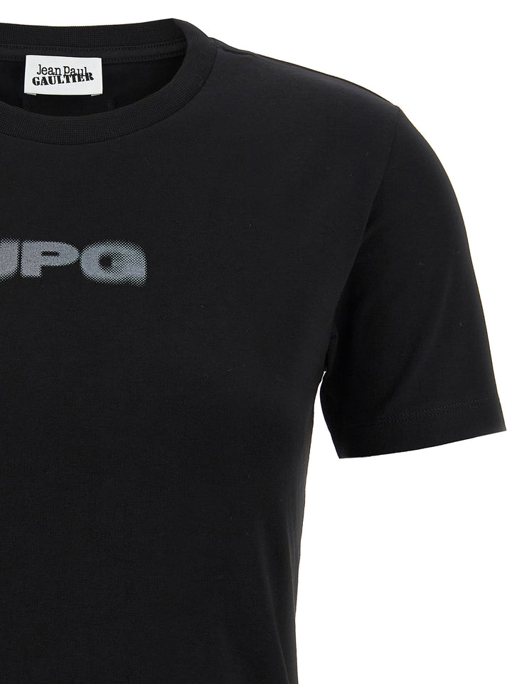 Jean Paul Gaultier The Black Jpg Baby Tee T shirt - Nero | 771d269c70b72f2385687aa57846c0a87725d12a