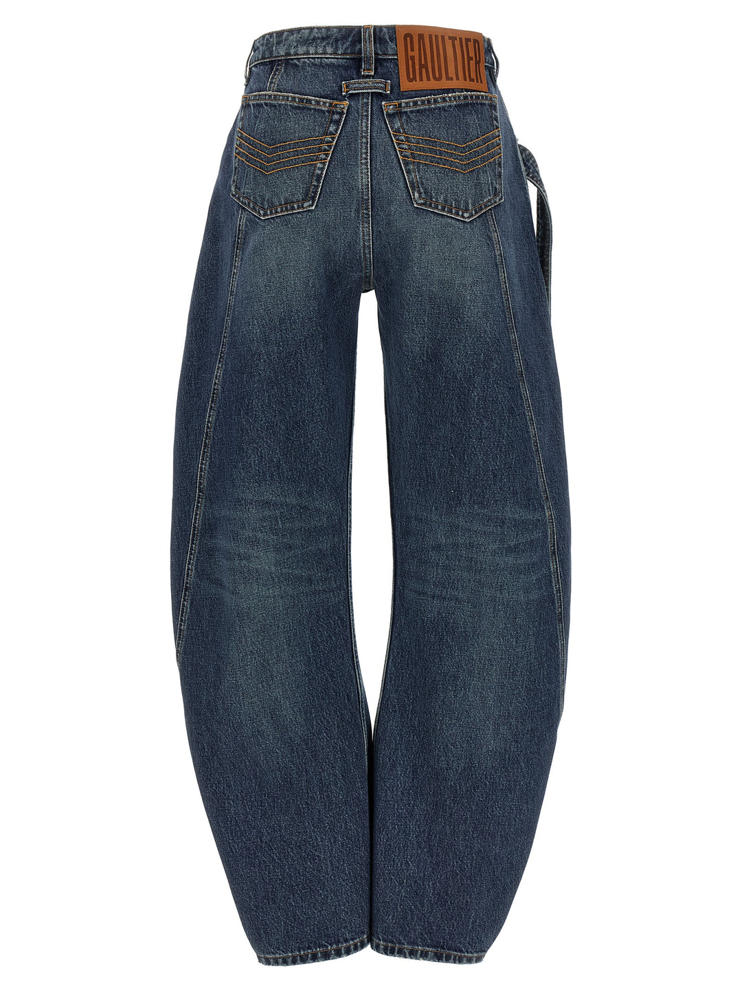 Jean Paul Gaultier The Blue Denim Strap Jeans - Celeste | 0c1c64756b11712a85e9b262f18e408be6cdd0c1
