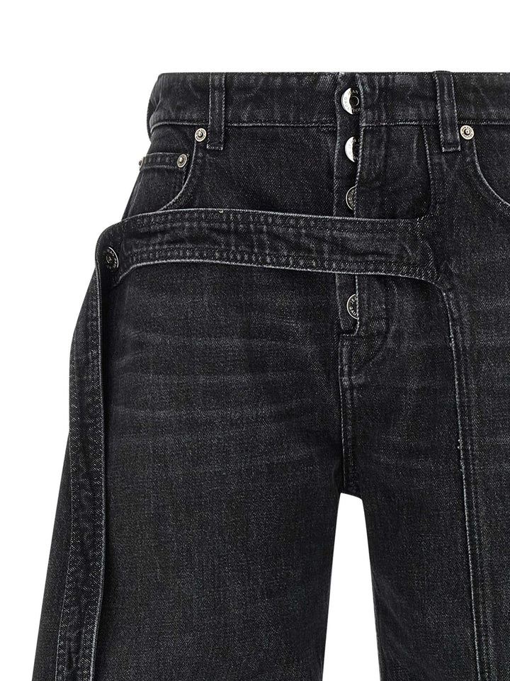 Jean Paul Gaultier Low Waist Jeans - Nero | dc227c6ff4bddb0781aab9b3b1f275553d8db2c4