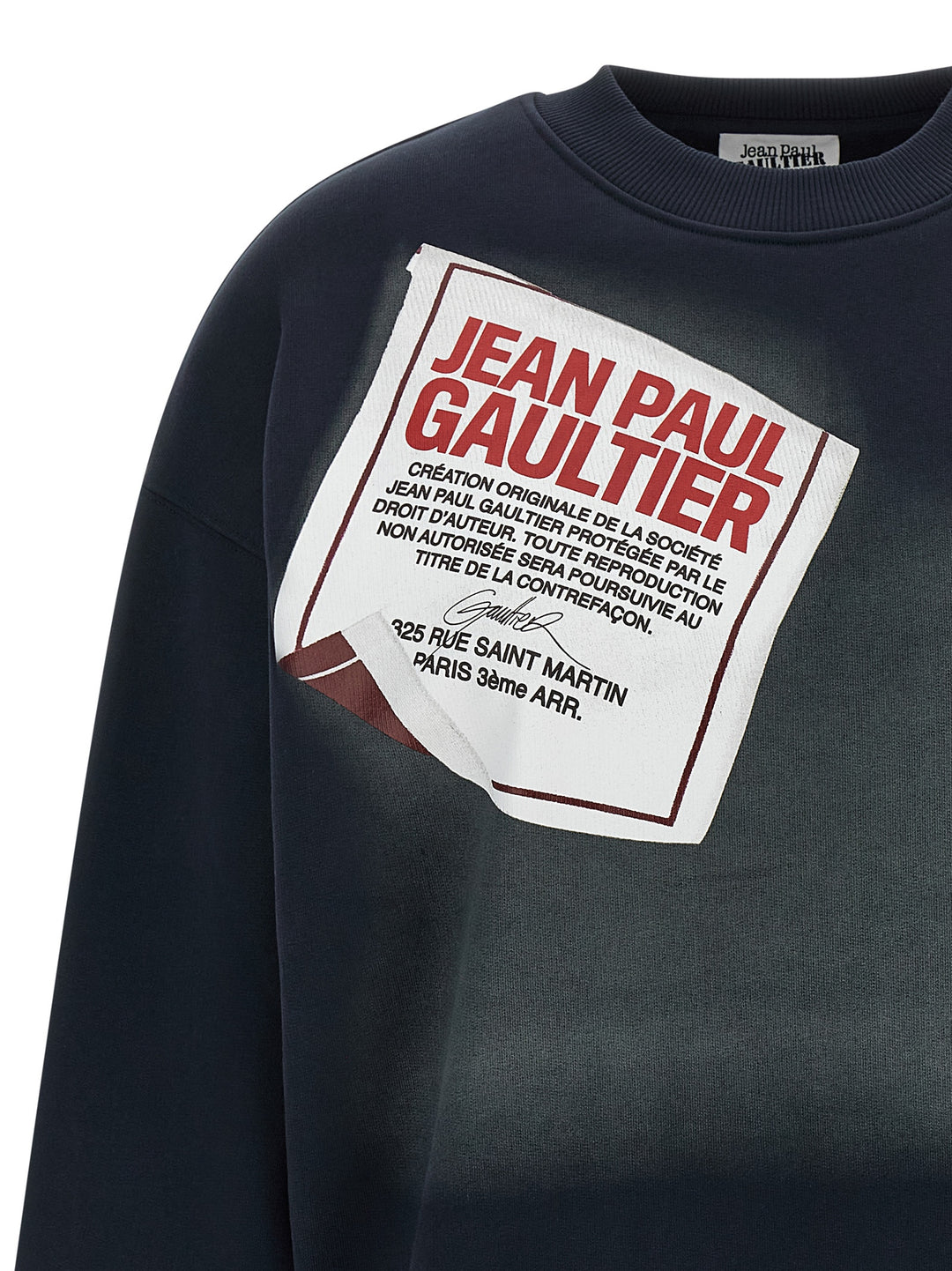 Jean Paul Gaultier The Blue Gaultier Label Felpe - Blu | 17f958a9289816342197eb238627d995dc62d881