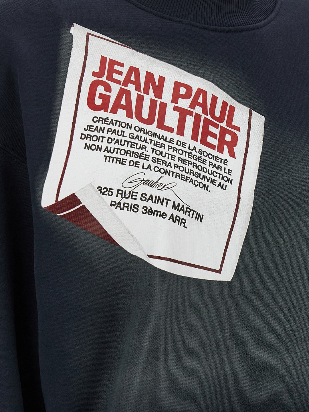 Jean Paul Gaultier The Blue Gaultier Label Felpe - Blu | bf023dde3863cad74b2812095bb4660cffd7f61e