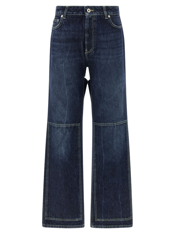 Blu Cut-Out Jeans Blu