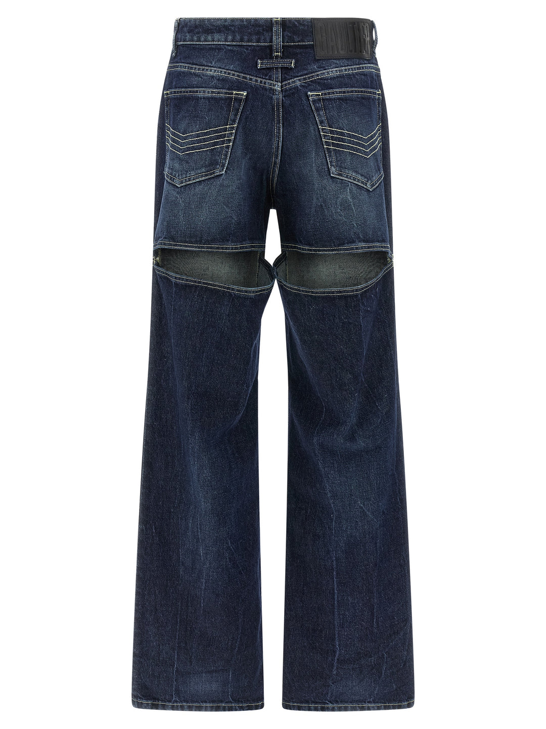 Jean Paul Gaultier The Blue Cut-Out Jeans - Blu | b35abc5efc66357c411c3ff682cf94e7ec25a0bd