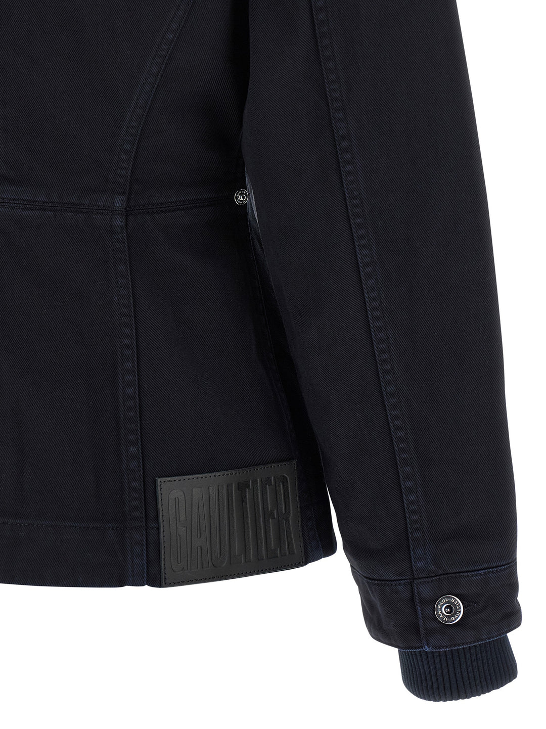 Jean Paul Gaultier The Slit Denim Puffer Jackets - Blu | 4e9d1656dfc1203445fc3844d929357ba276e28c