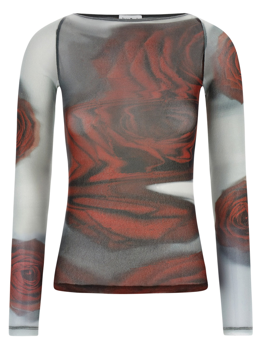 Jean Paul Gaultier The Red Blurry Roses Top - Multicolor | b3c0ec1d4688ff0ec83df752a2cb0a6bdc5ebfbb