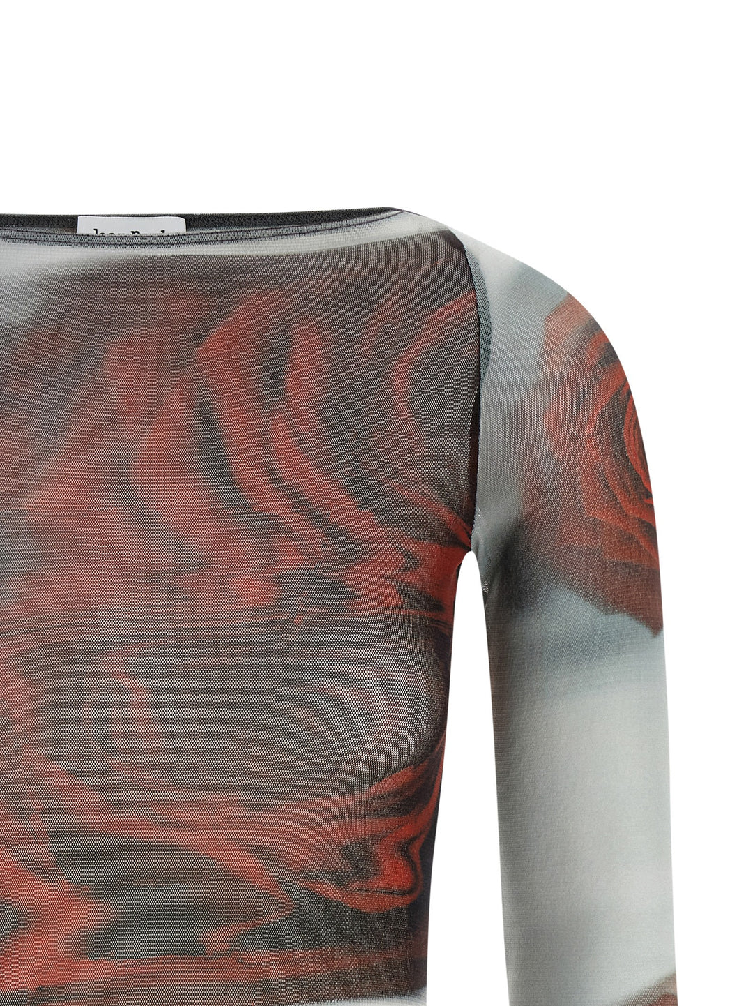 Jean Paul Gaultier The Red Blurry Roses Top - Multicolor | b4e0ffdf98263eb6dd649fc606dcf7676b37de4f