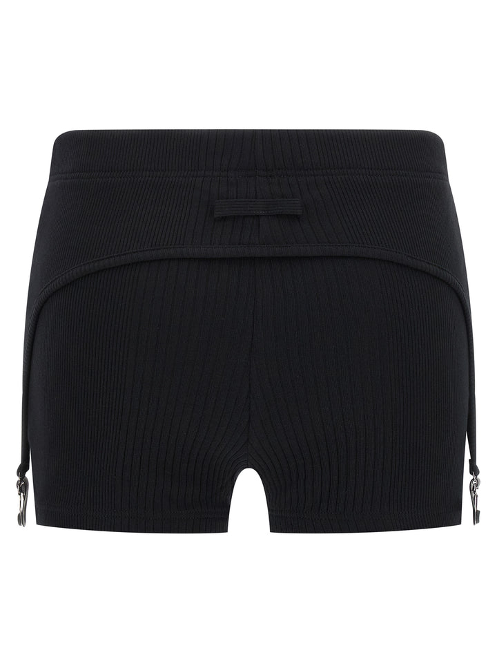 Jean Paul Gaultier The Black Garter Bermuda e Short - Nero | 733d8f00ec97c412612642d981f8ccc618acf4d5