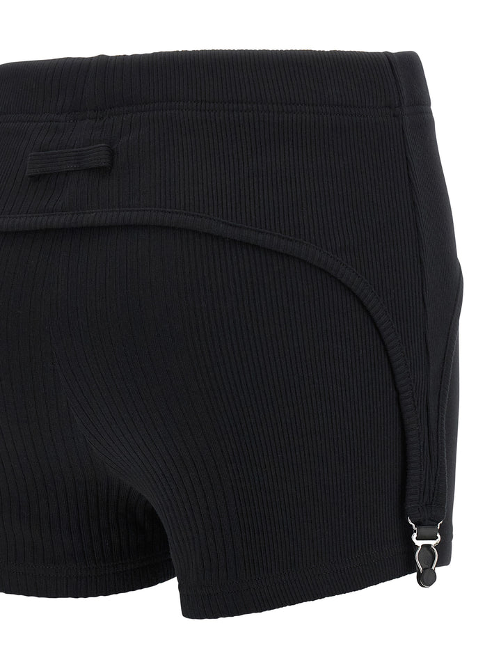 Jean Paul Gaultier The Black Garter Bermuda e Short - Nero | a1610f79ae4e419b8ccf05524c224bf7417b4ea5