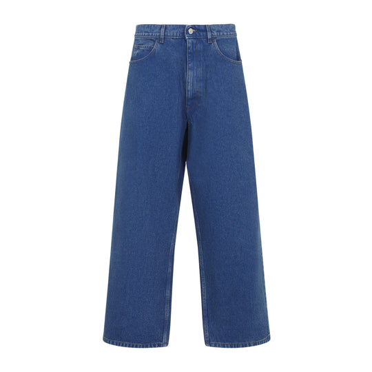Blue Cotton Jeans