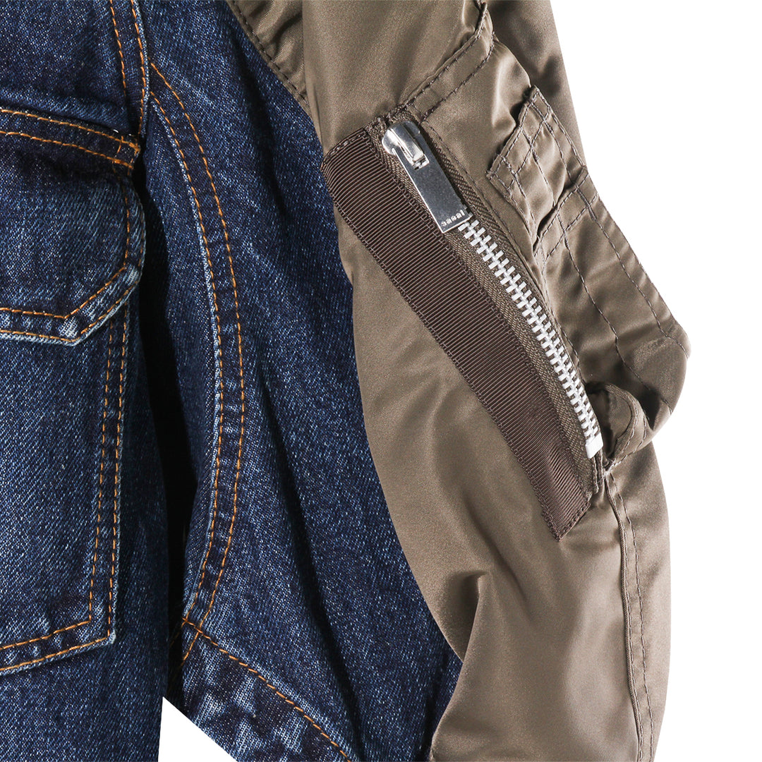 Sacai Jackets - BLUE/KHAKI | 082a86c40c427c8914507a4235569f420fdb8460