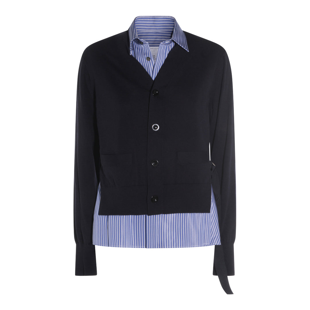 Sacai Sweaters - NAVY/BLUE | 6017a04ca0ae8c2d6f993256ee87c480a3e0b46c