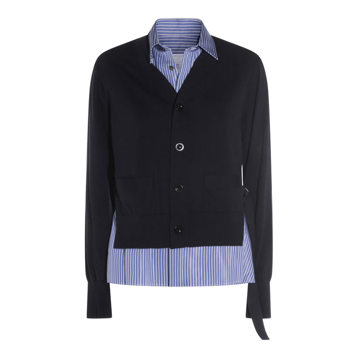 Sacai Sweaters - NAVY/BLUE | 6017a04ca0ae8c2d6f993256ee87c480a3e0b46c